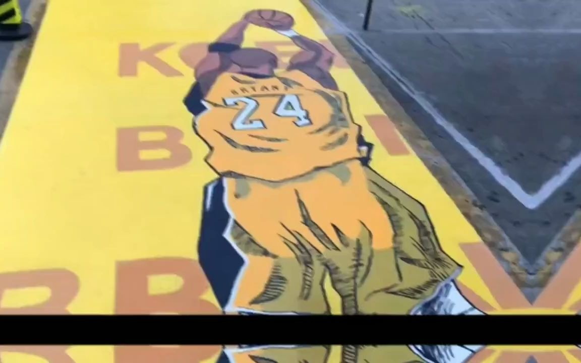 【涂鴉之王】泉州赫本酒吧車位涂鴉, 致敬科比24